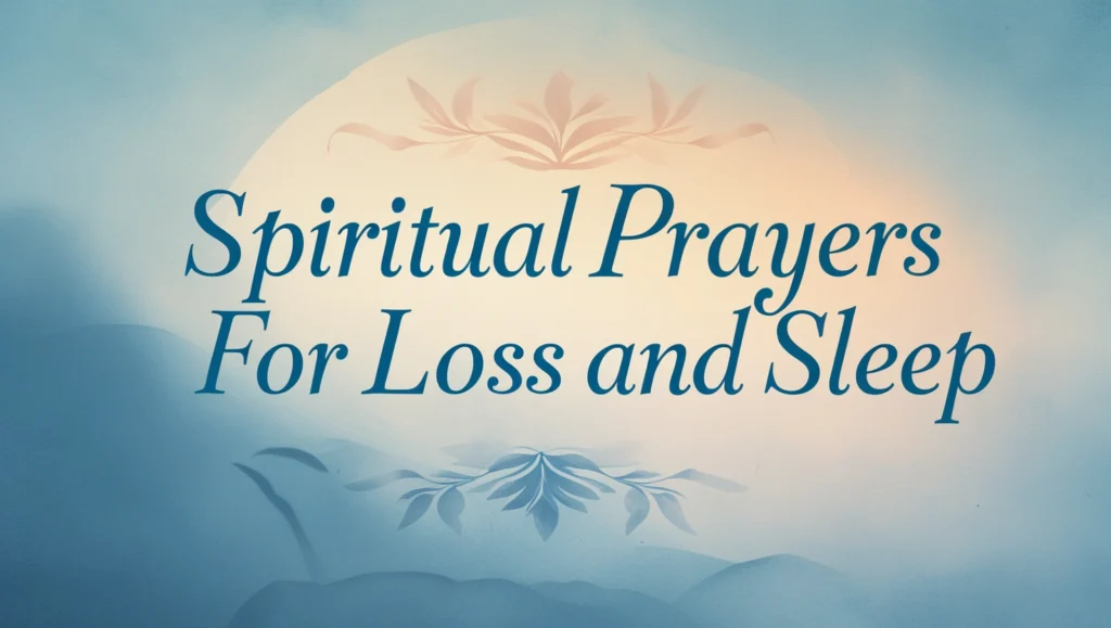 Spiritual Prayers for Loss and Sleep