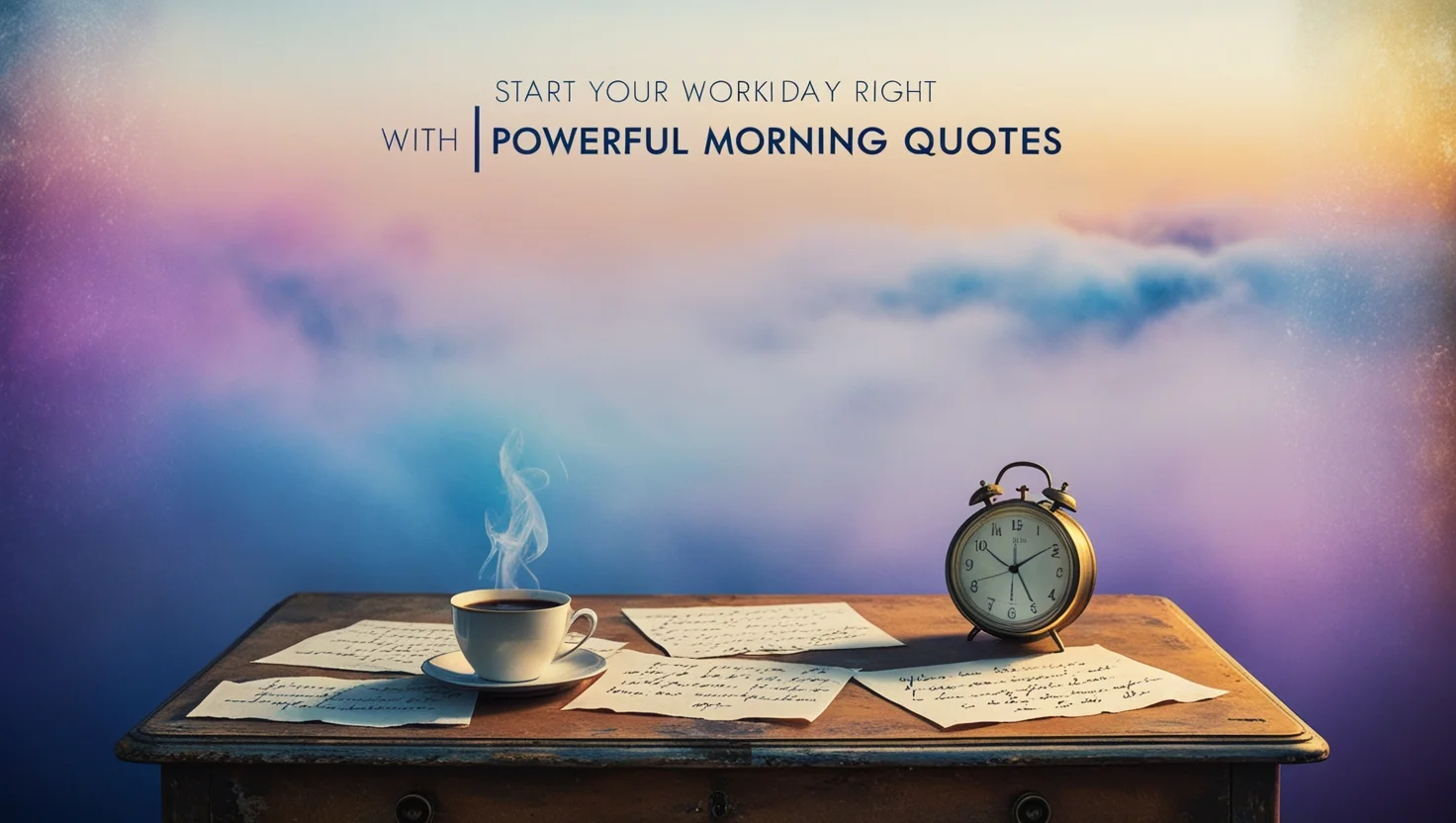Start Your Workday Right with Powerful Morning Quotes