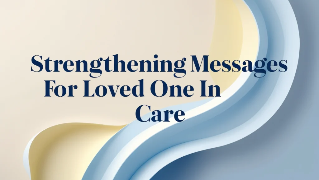 Strengthening Messages for Loved One in Care