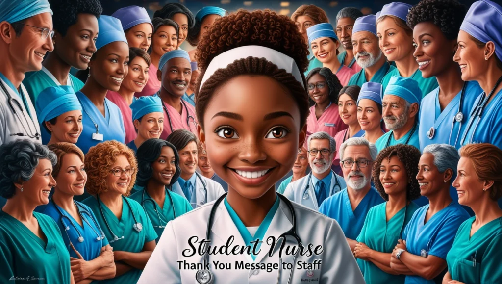 Student Nurse Thank You Message to Staff