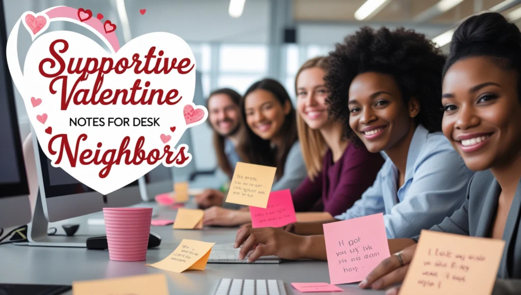 Supportive Valentine Notes for Desk Neighbors