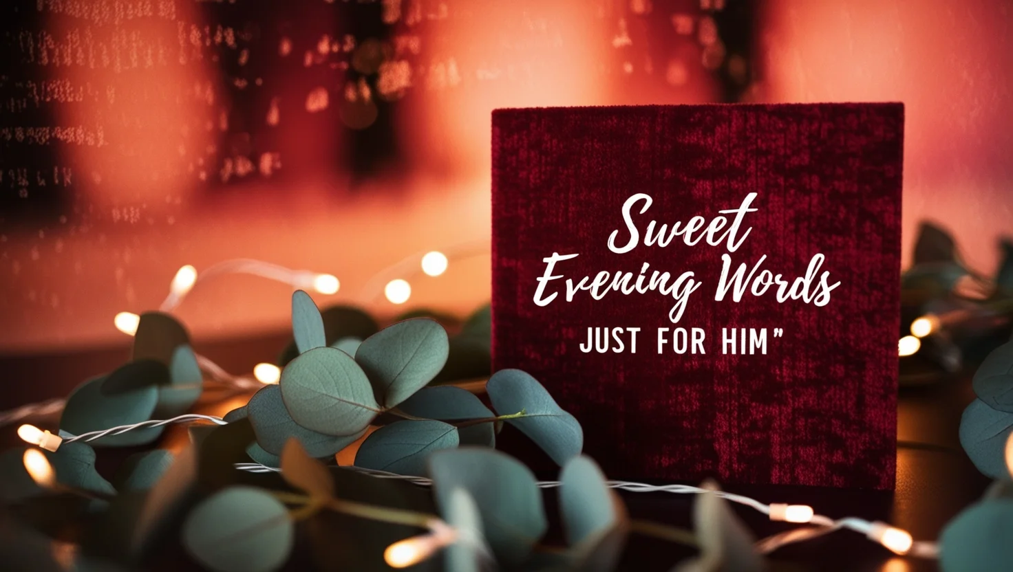 Sweet Evening Words Just for Him