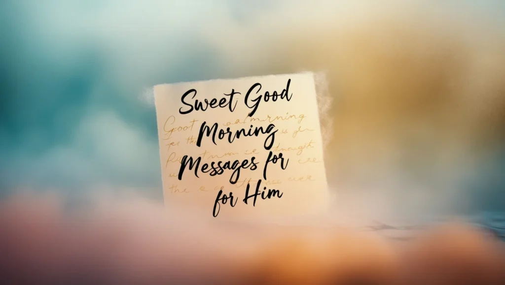 Sweet Good Morning Messages for Him