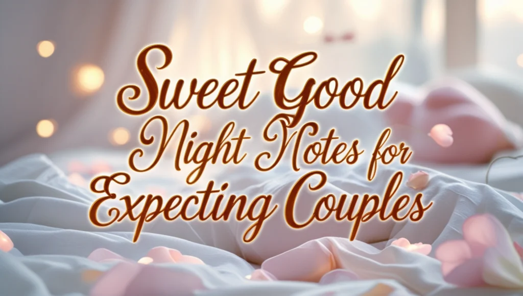 Sweet Good Night Notes for Expecting Couples