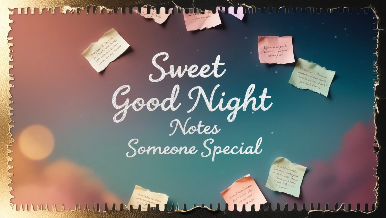 Sweet Good Night Notes for Someone Special