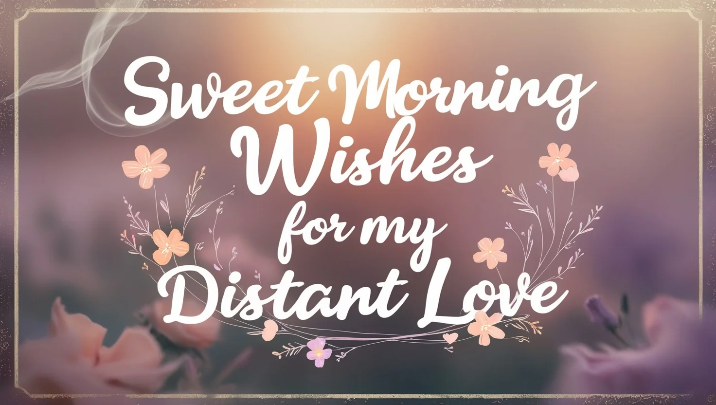 Sweet Morning Wishes for My Distant Love