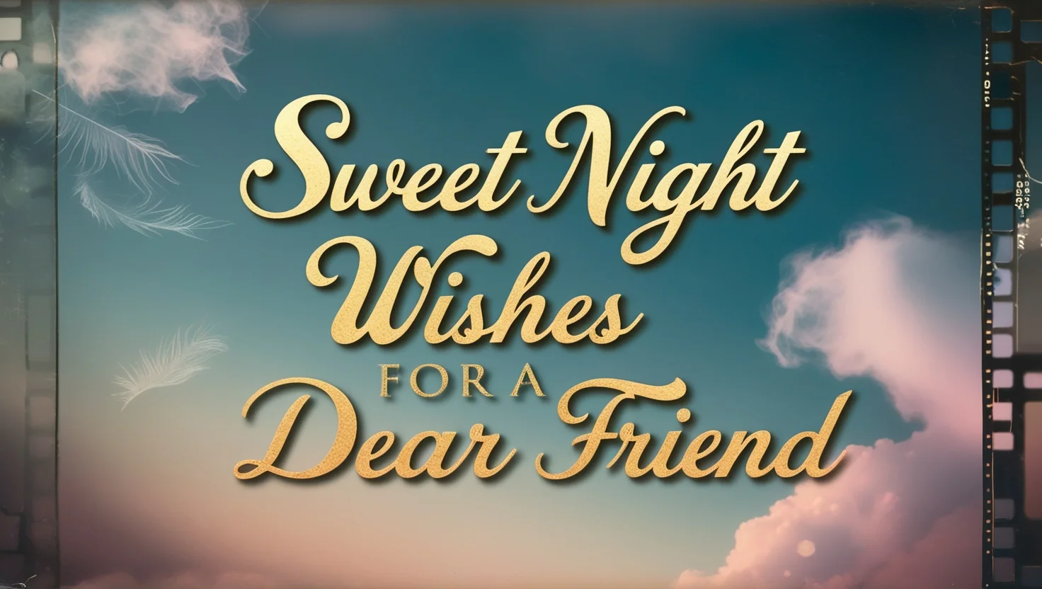 Sweet Night Wishes for a Dear Friend