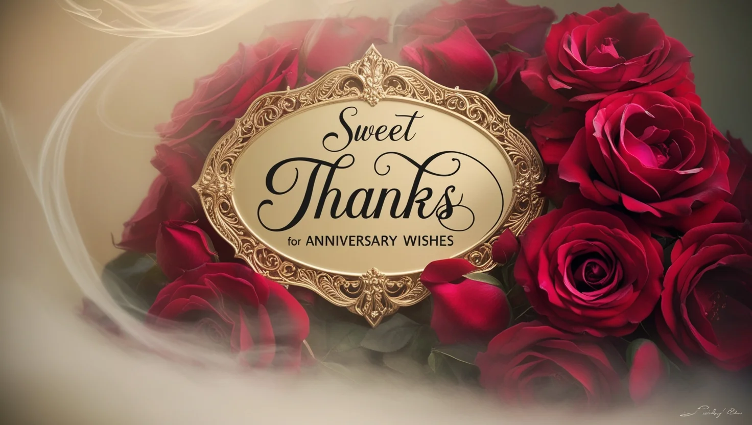 Sweet Thanks for Anniversary Wishes