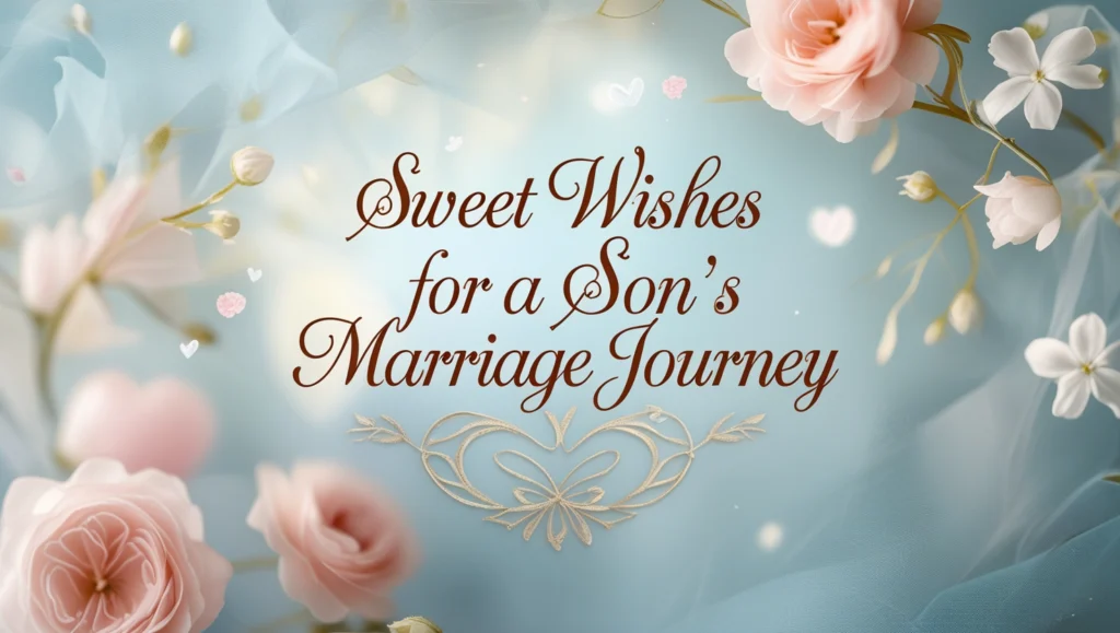 Sweet Wishes for a Son’s Marriage Journey