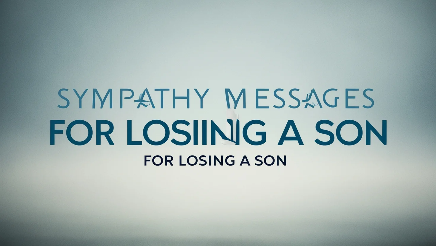 Sympathy Messages for Losing a Son