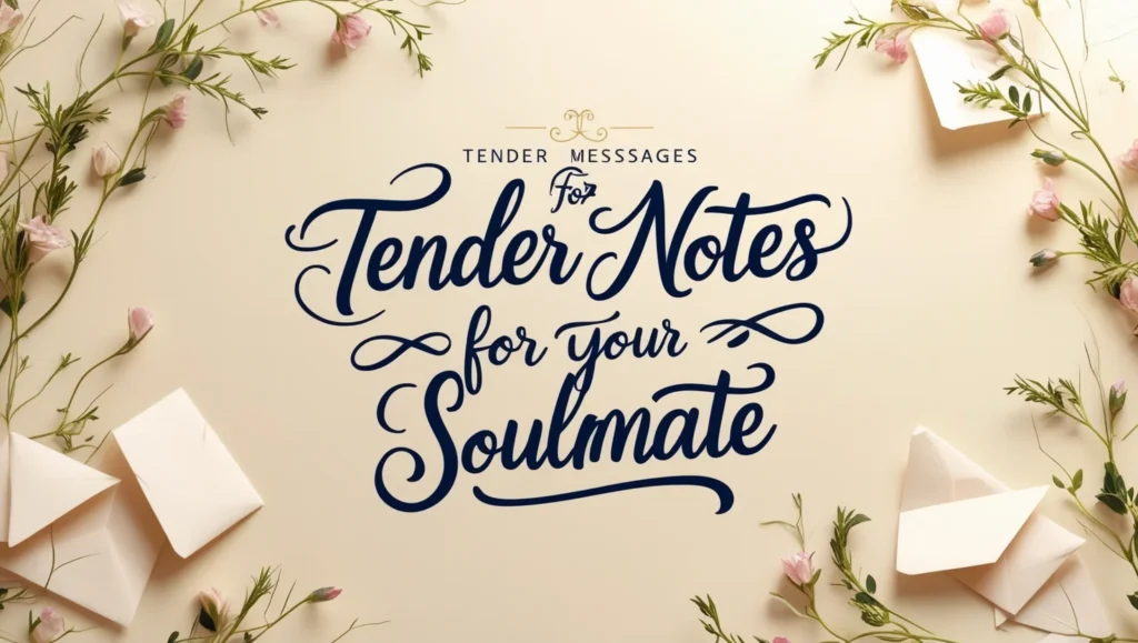 Tender Notes for Your Soulmate