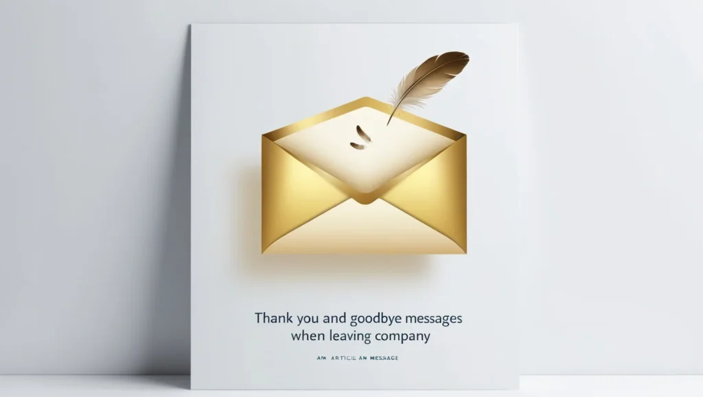Thank You And Goodbye Messages When Leaving Company