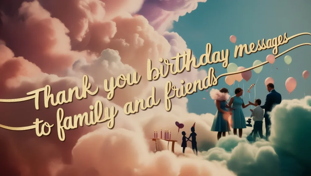 Thank You Birthday Messages To Family And Friends