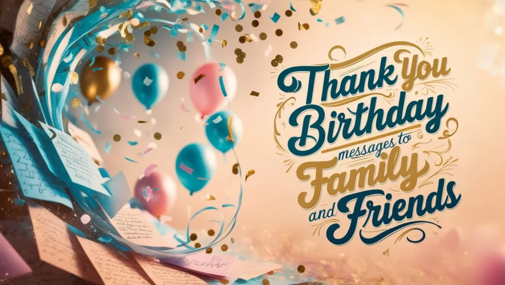 Thank You Birthday Messages To Family And Friends
