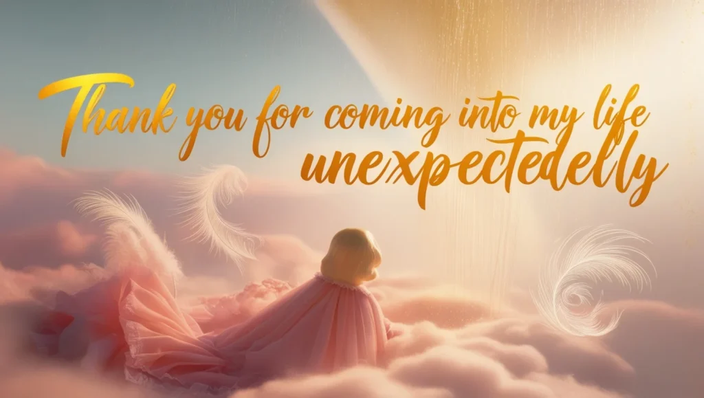 Thank you for coming into my life unexpectedly messages