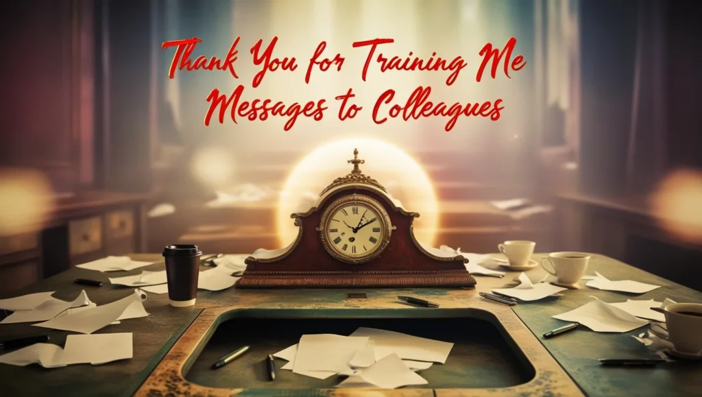 Thank You for Training Me Messages to Colleagues