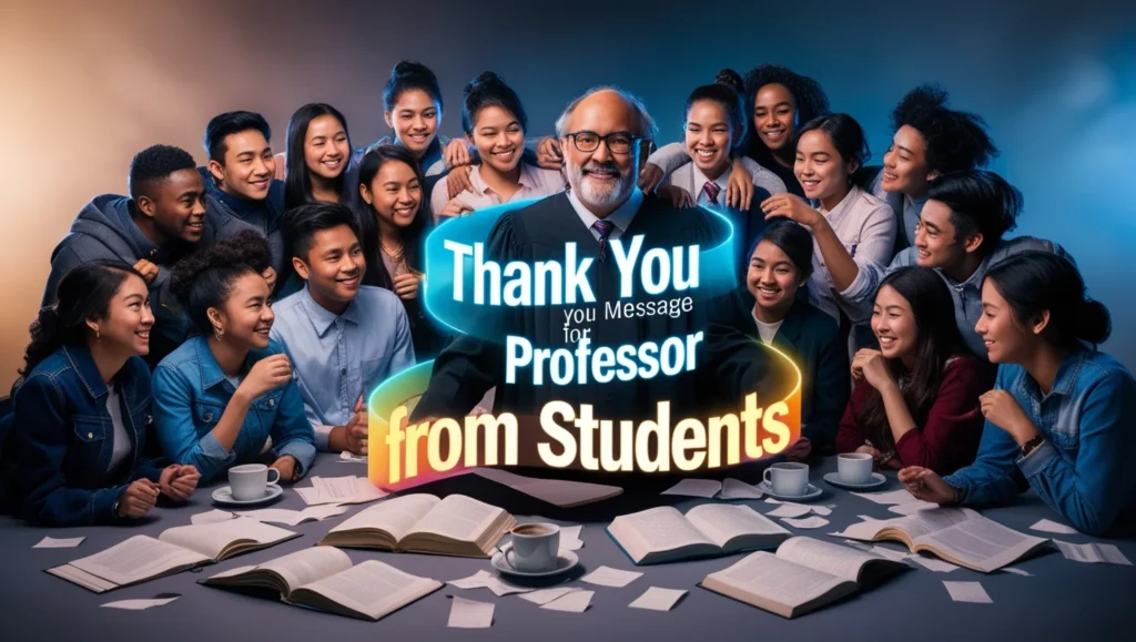 Thank You Message for Professor from Students