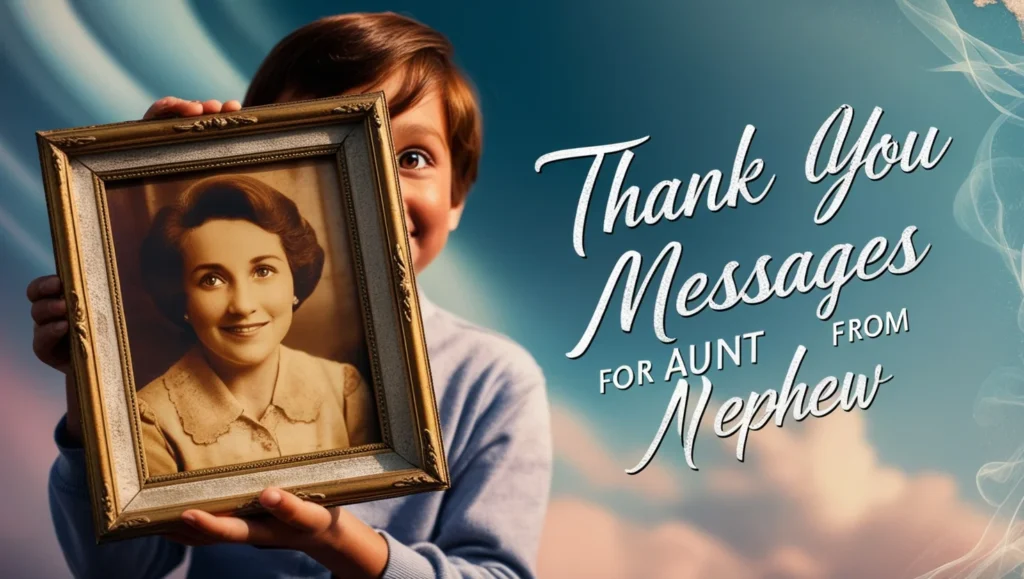 Thank You Messages for Aunt from Nephew