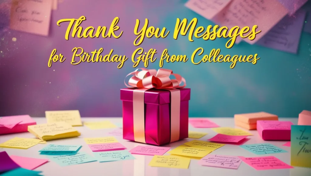 Thank You Messages For Birthday Gift From Colleagues