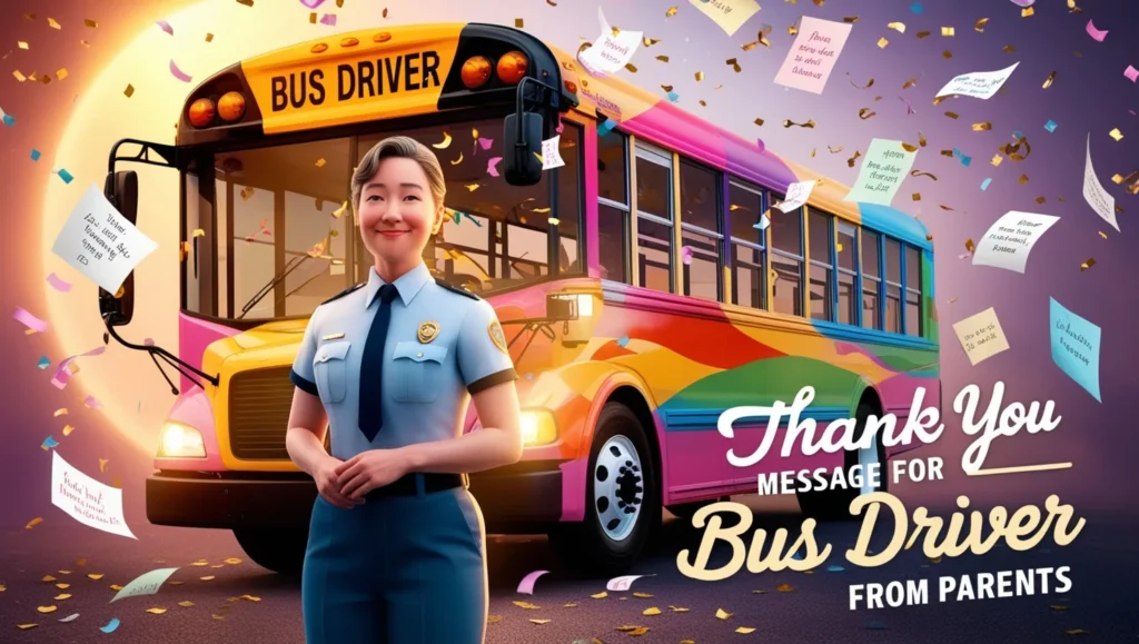 Thank You Messages for Bus Driver from Parents