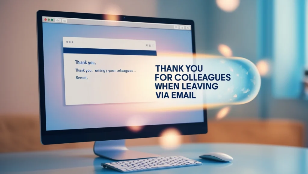 Thank You Messages for Colleagues When Leaving via Email