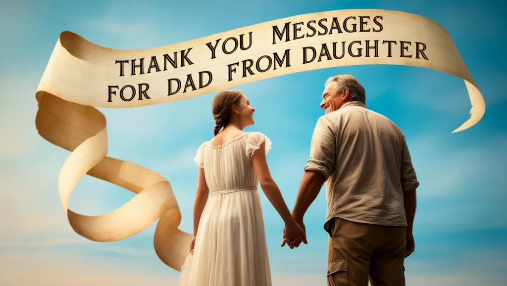 Thank You Messages for Dad from Daughter