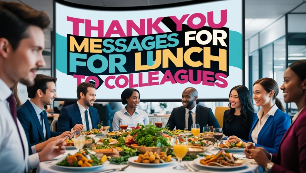 Thank You Messages for Lunch to Colleagues