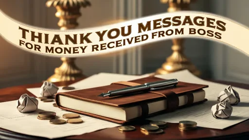 Thank You Messages for Money Received from Boss