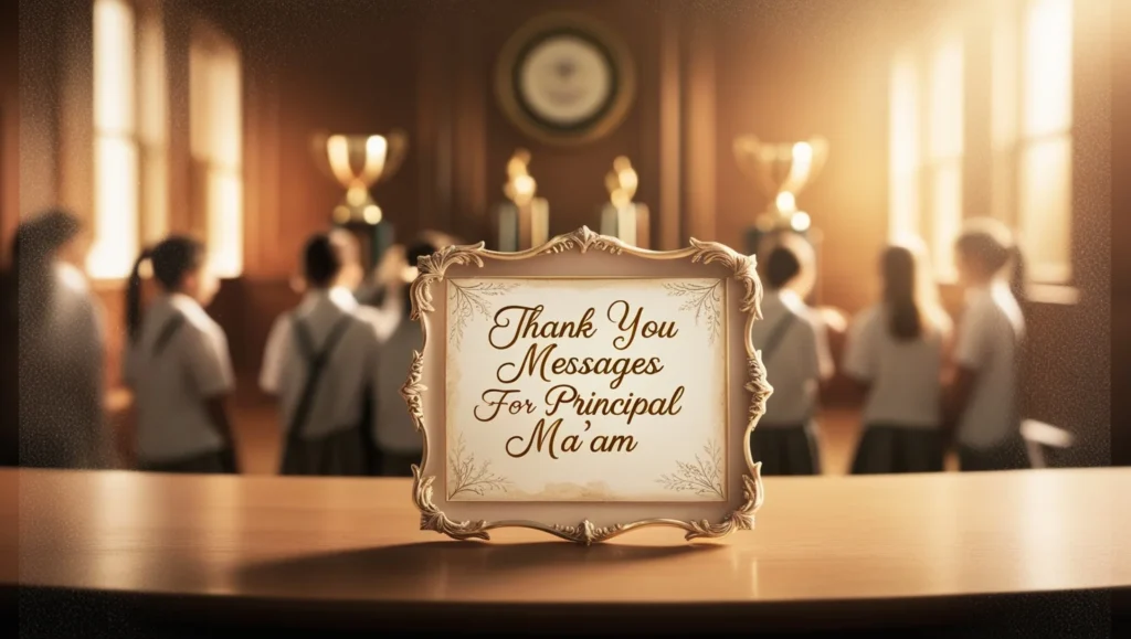 Thank You Messages for Principal Ma’am