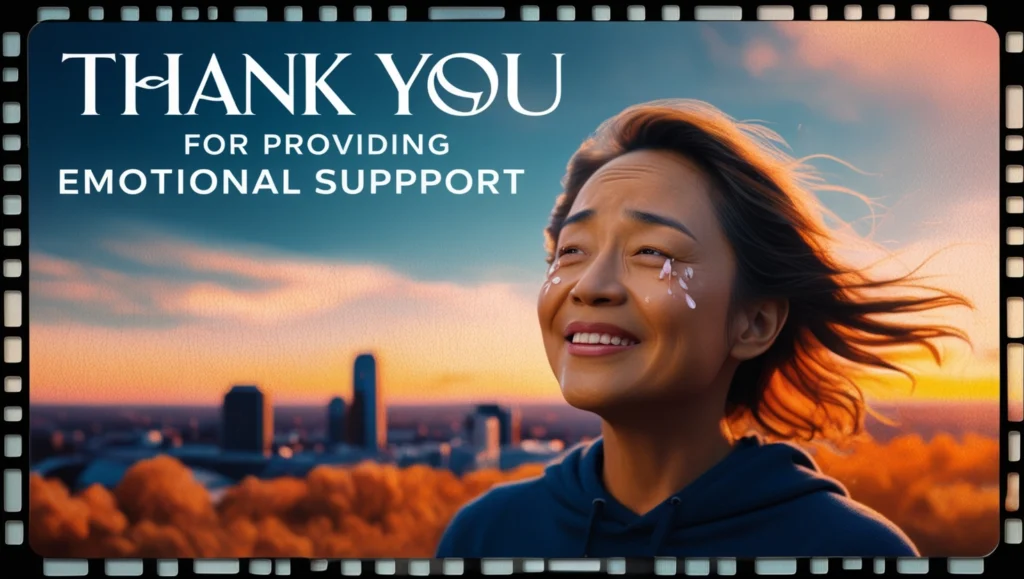 Thank You Messages for Providing Emotional Support