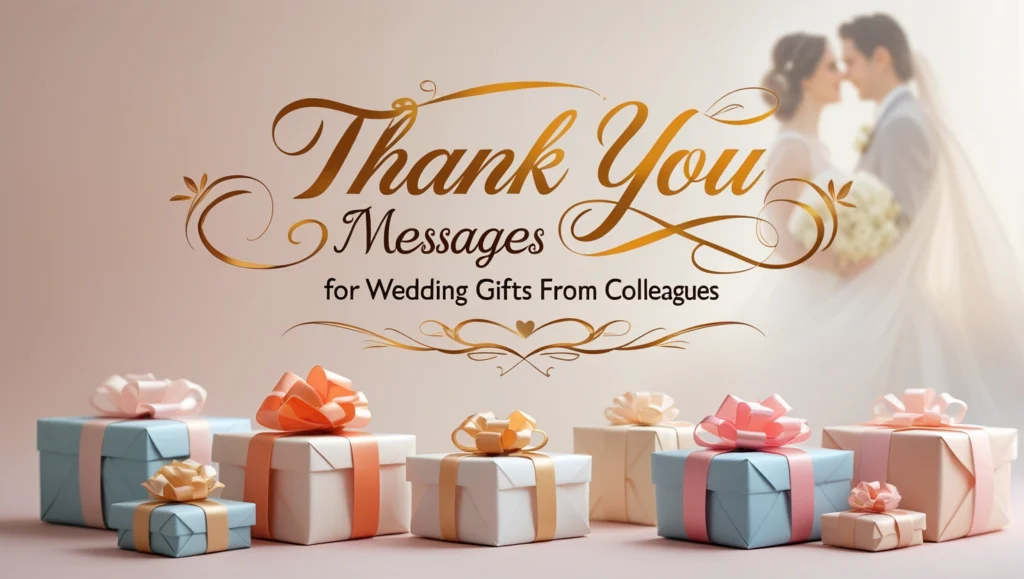 Thank You Messages for Wedding Gifts from Colleagues