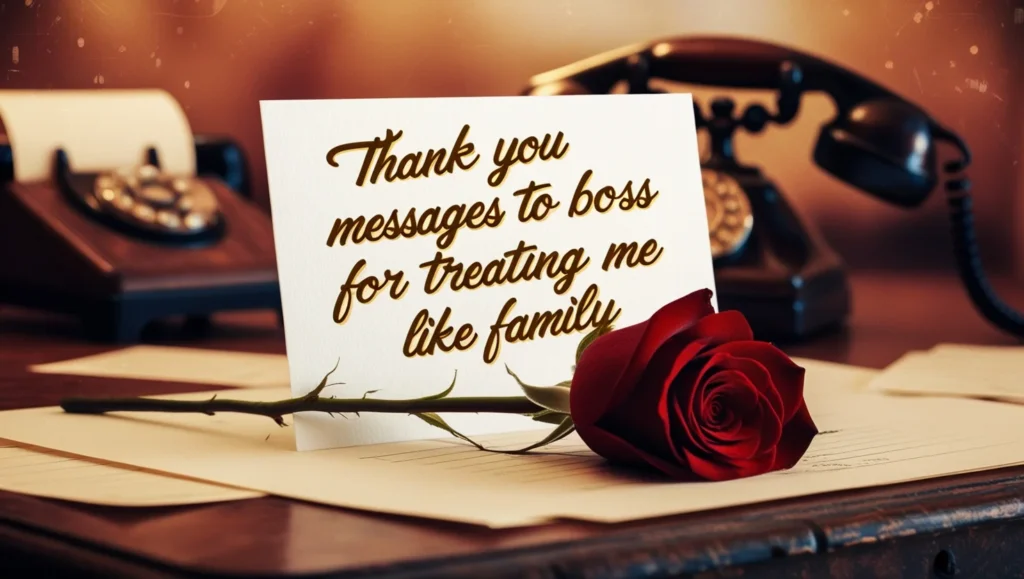 Thank You Messages to Boss for Treating Me Like Family