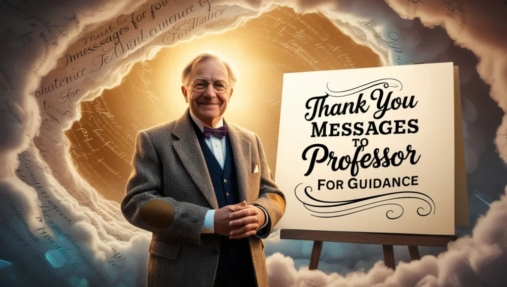 Thank You Messages to Professor for Guidance