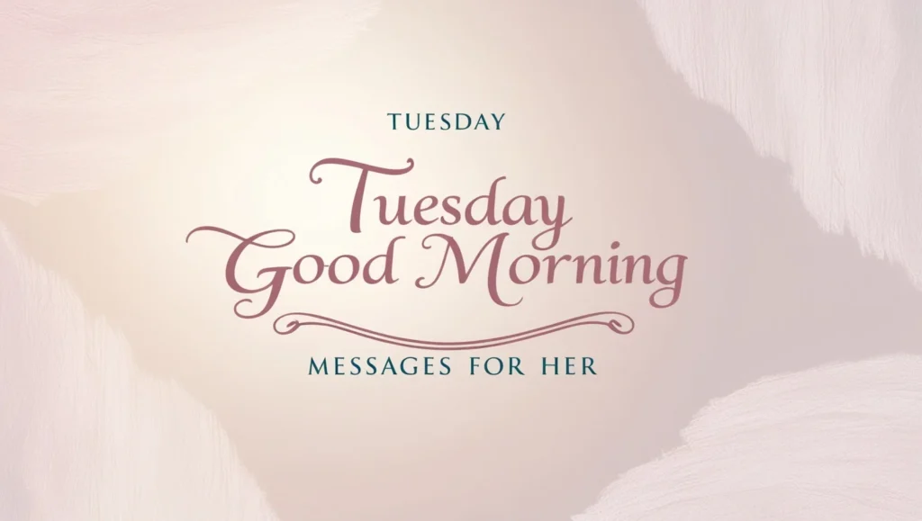 Tuesday Good Morning Messages for Her