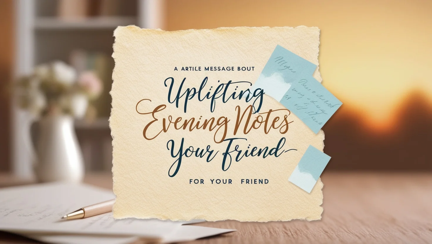 Uplifting Evening Notes for Your Friend