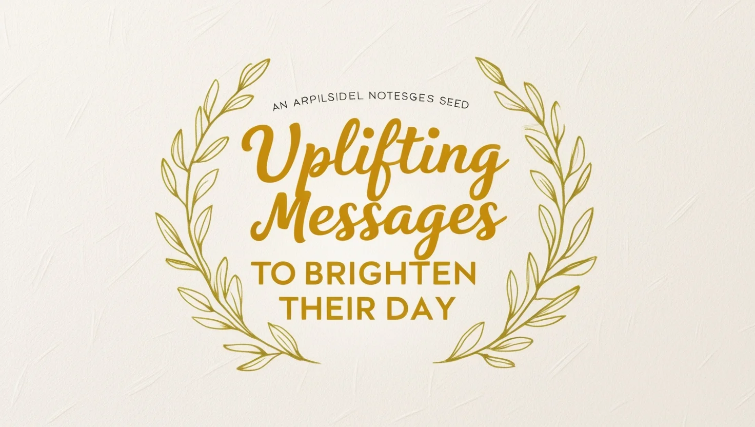 Uplifting Messages to Brighten Their Day
