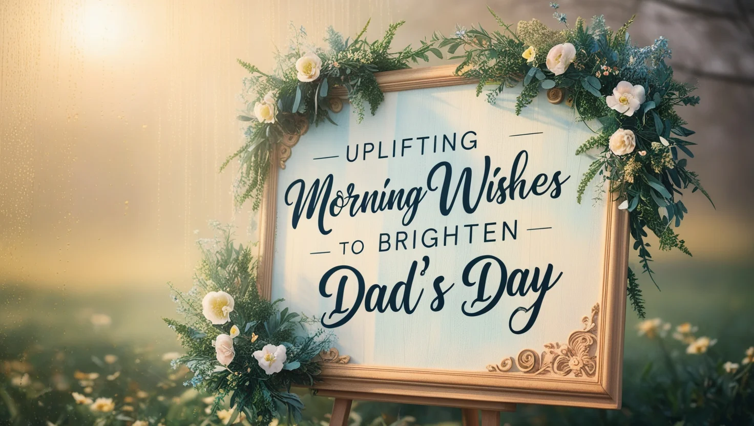 Uplifting Morning Wishes to Brighten Dad’s Day