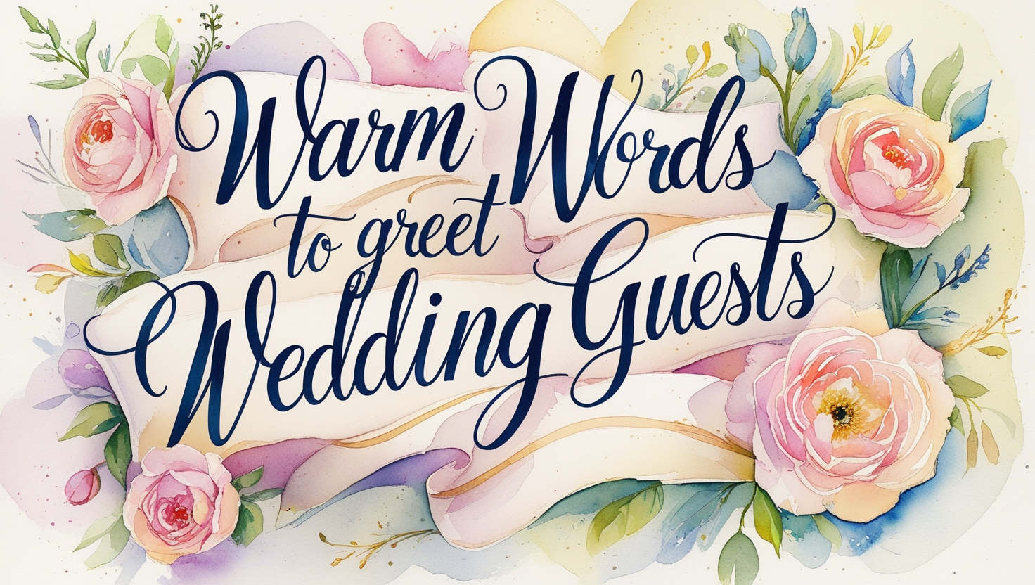Warm Words to Greet Wedding Guests
