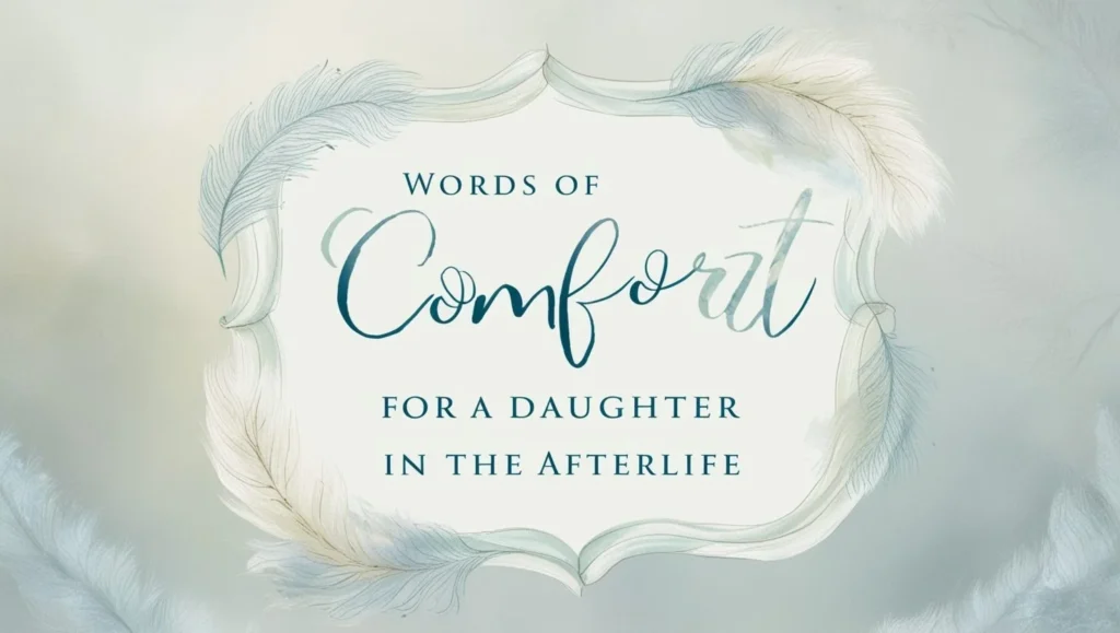 Words of Comfort for a Daughter in the Afterlife