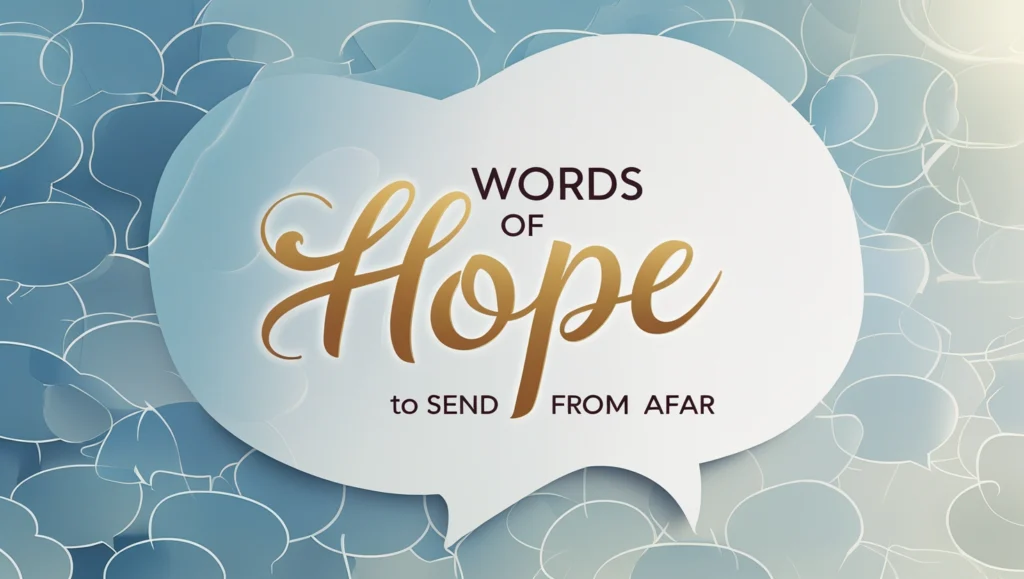 Words of Hope to Send from Afar