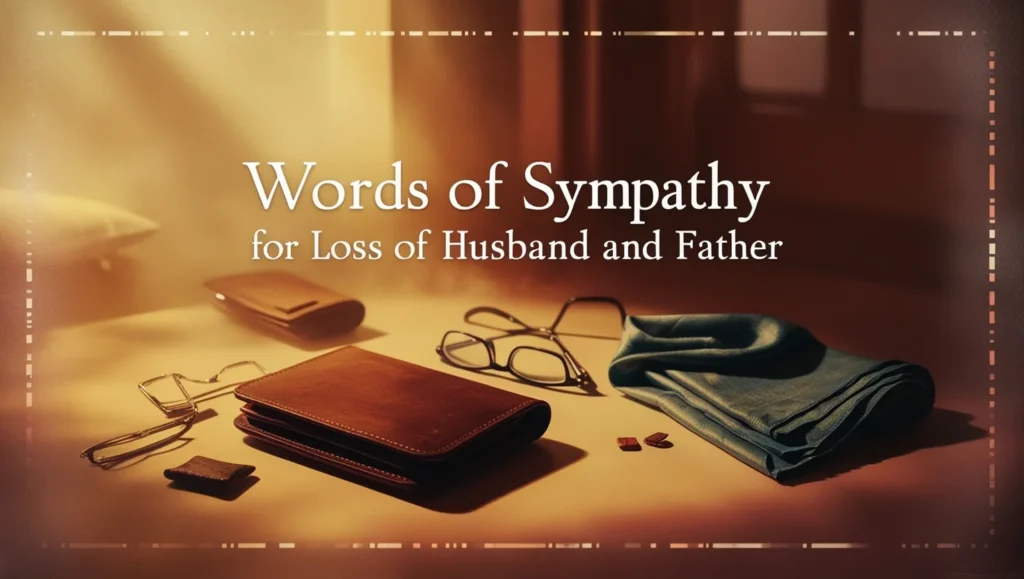 Words of Sympathy for Loss of Husband and Father