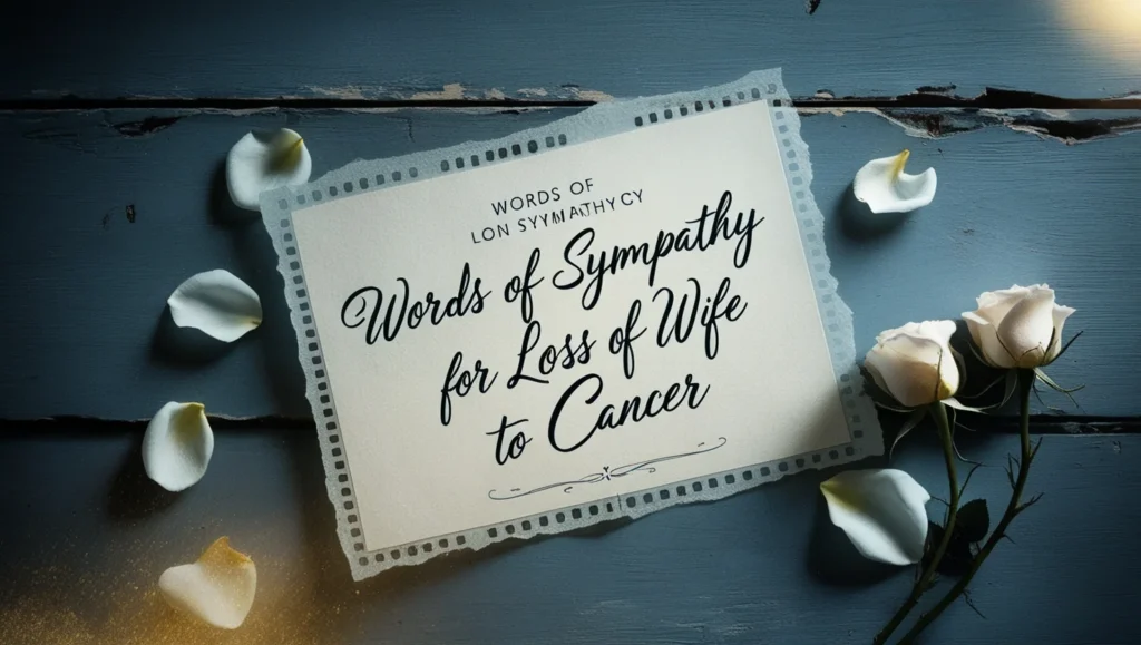 Words of Sympathy for Loss of Wife to Cancer