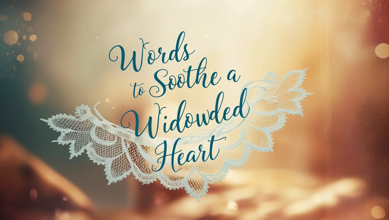 Words to Soothe a Widowed Heart