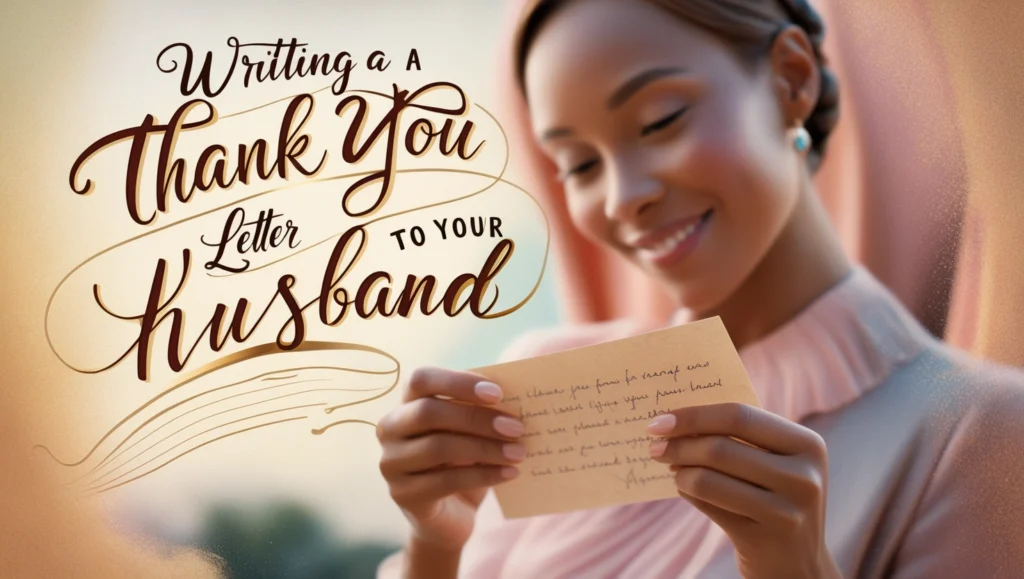 Writing a Thank You Letter to Your Husband