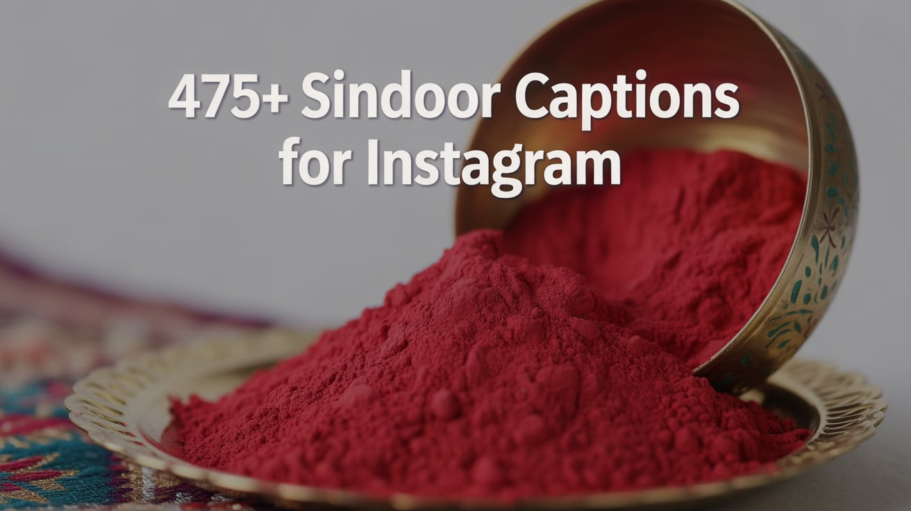 475+ Sindoor Captions for Instagram