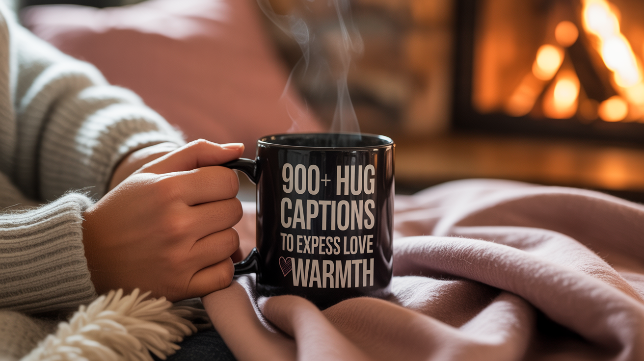900+ Hug Captions to Express Love Warmth