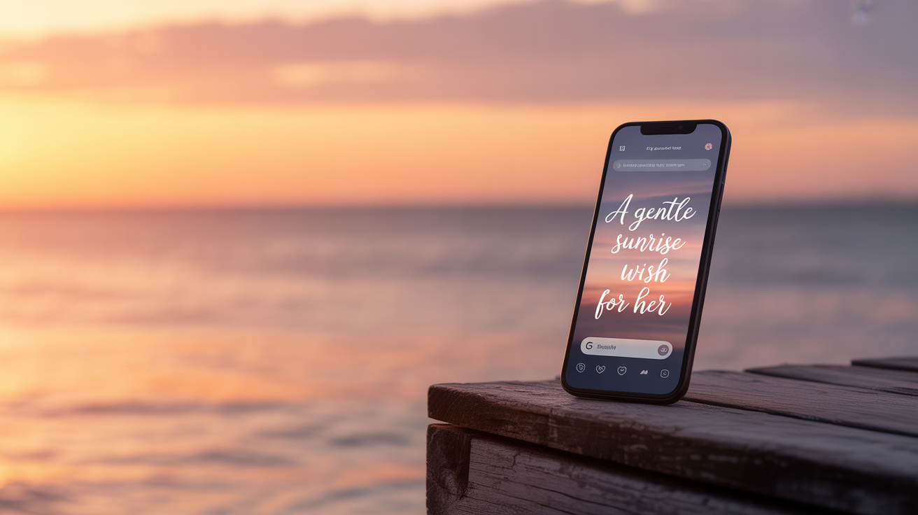 Loving Sunrise Wishes for Her Heart