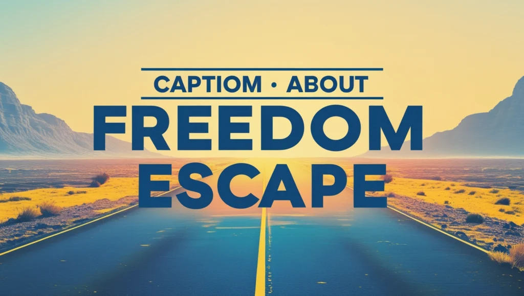 Captions About Freedom and Escape