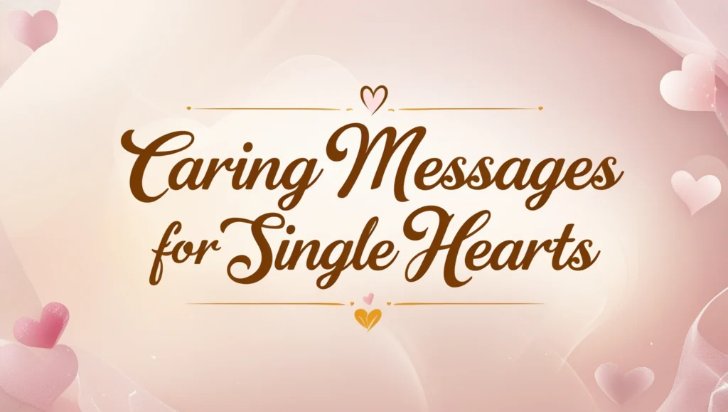 Caring Messages for Single Hearts
