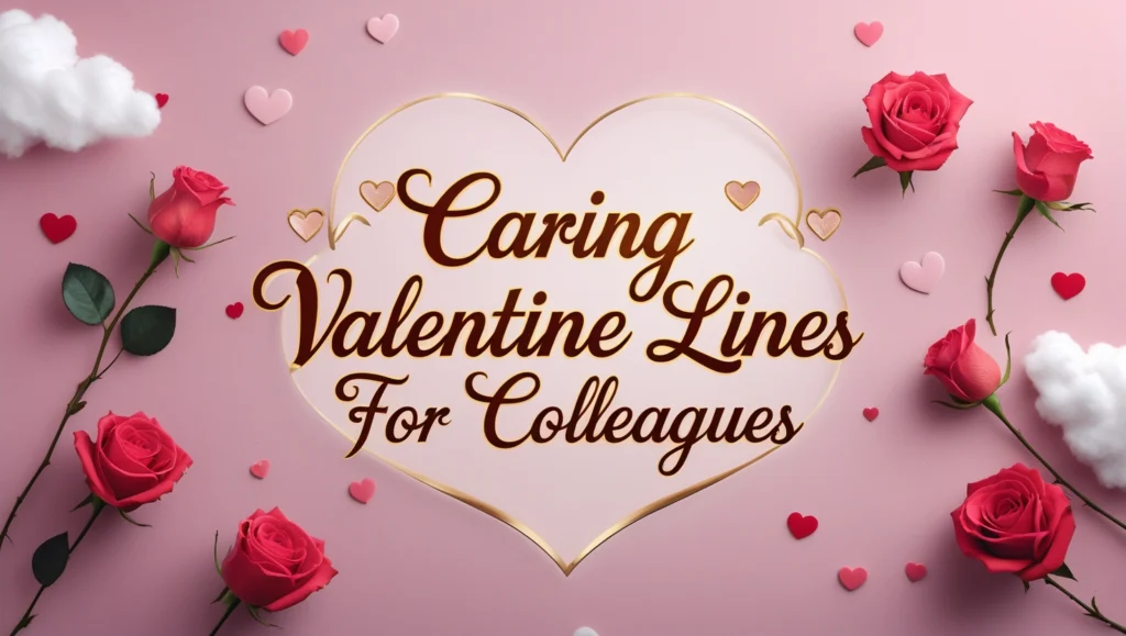 Caring Valentine Lines for Colleagues
